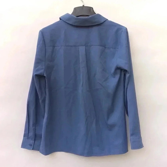 ❤️Denim& Co Stretch Woven Lace-Up Pullover Shirt - Picture 2 of 7